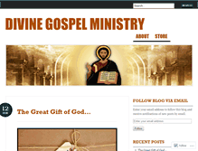 Tablet Screenshot of divinegospelministry.net